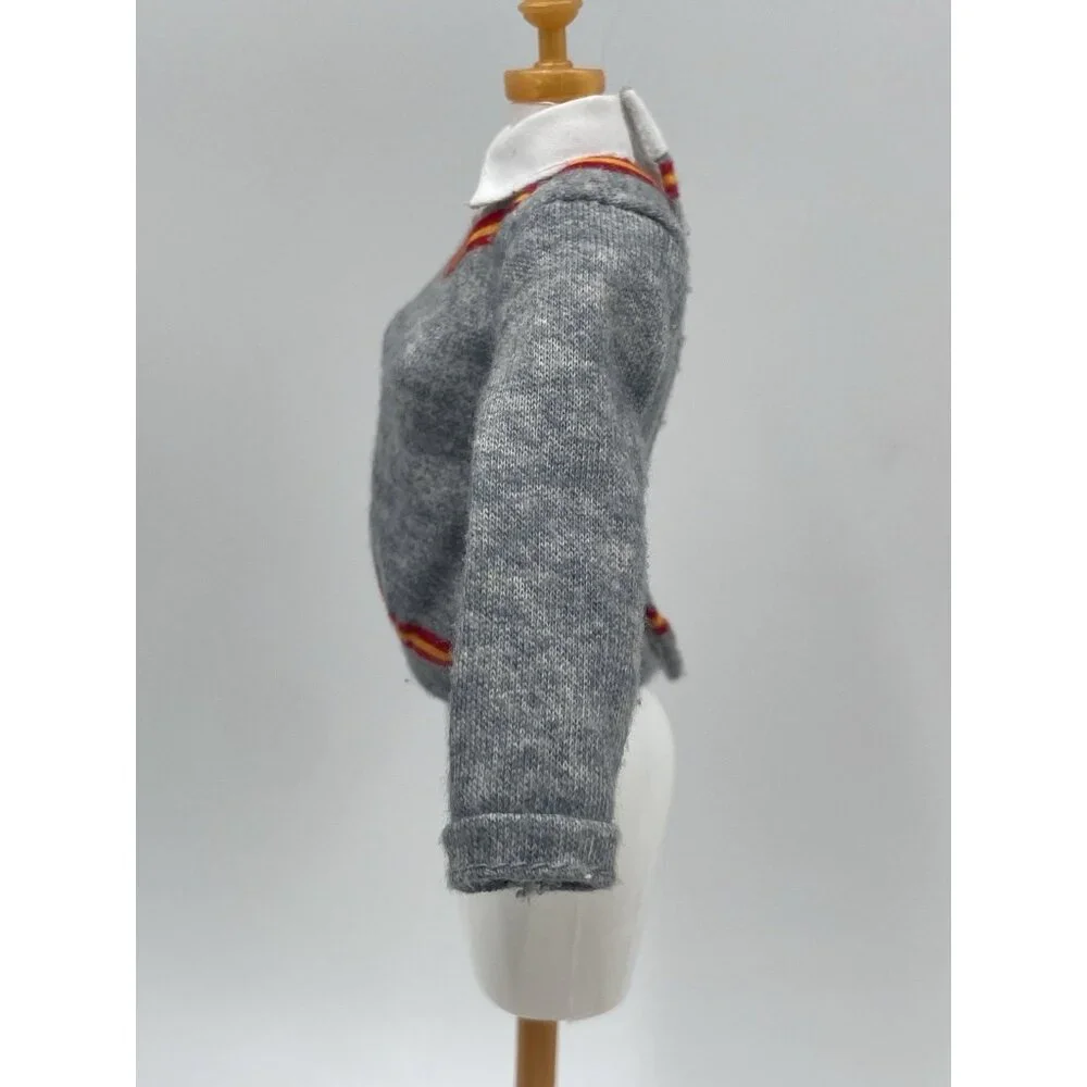 Harry Potter 10 inch Doll Clothes Accessory Gray Shirt with Collar and Tie - Picture 4 of 7